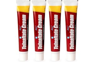 CareAll Tolnaftate Cream USP 1%, 1.0 oz. Tube (4 Pack), Effective Antifungal Treatment and Itch Relief for Athlete’s Foot, Jock Itch, Ringworm, Compare to Leading Brand