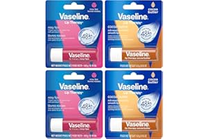 Vaseline Lip Therapy Cocoa Butter & Rosy Lips – 4 x 4.8 g – Moisturizing Lip Balm Multipack, Sealed