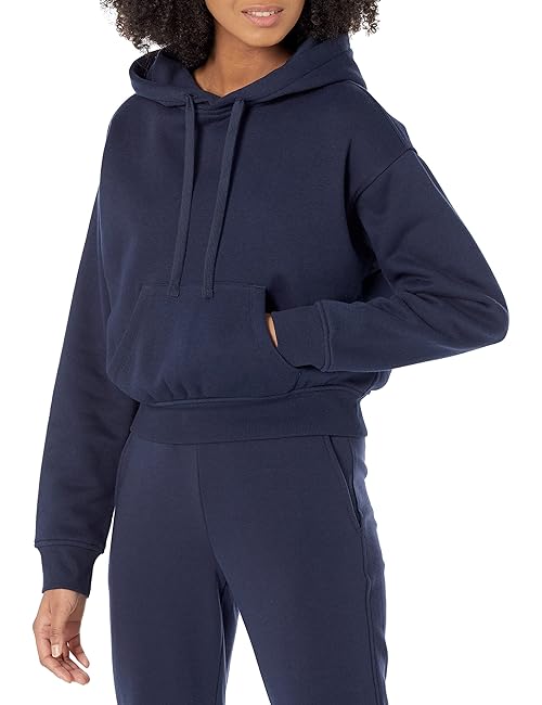 Amazon Essentials Womens Hoodies - Crop Pullover Sweatshirt (Available in Plus Size), Navy, 6X