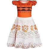 Jurebecia Girls Nightgowns Princess Pajamas Nightdress for Toddler Kids Sleepwear Flutter Short Sleeves Nightie Dress