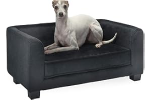 Enchanted Home Pet Surrey Pet Sofa - Black, Small, 26.0"L x 16.0"W x 11.0"Th