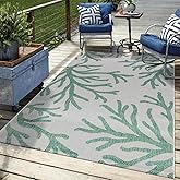 Keen Home Design Terrace Outdoor Area Rug - 10x14 Washable Indoor/Outdoor Rug for Patio, Kitchen, Balcony, Beach, Garden, Dec