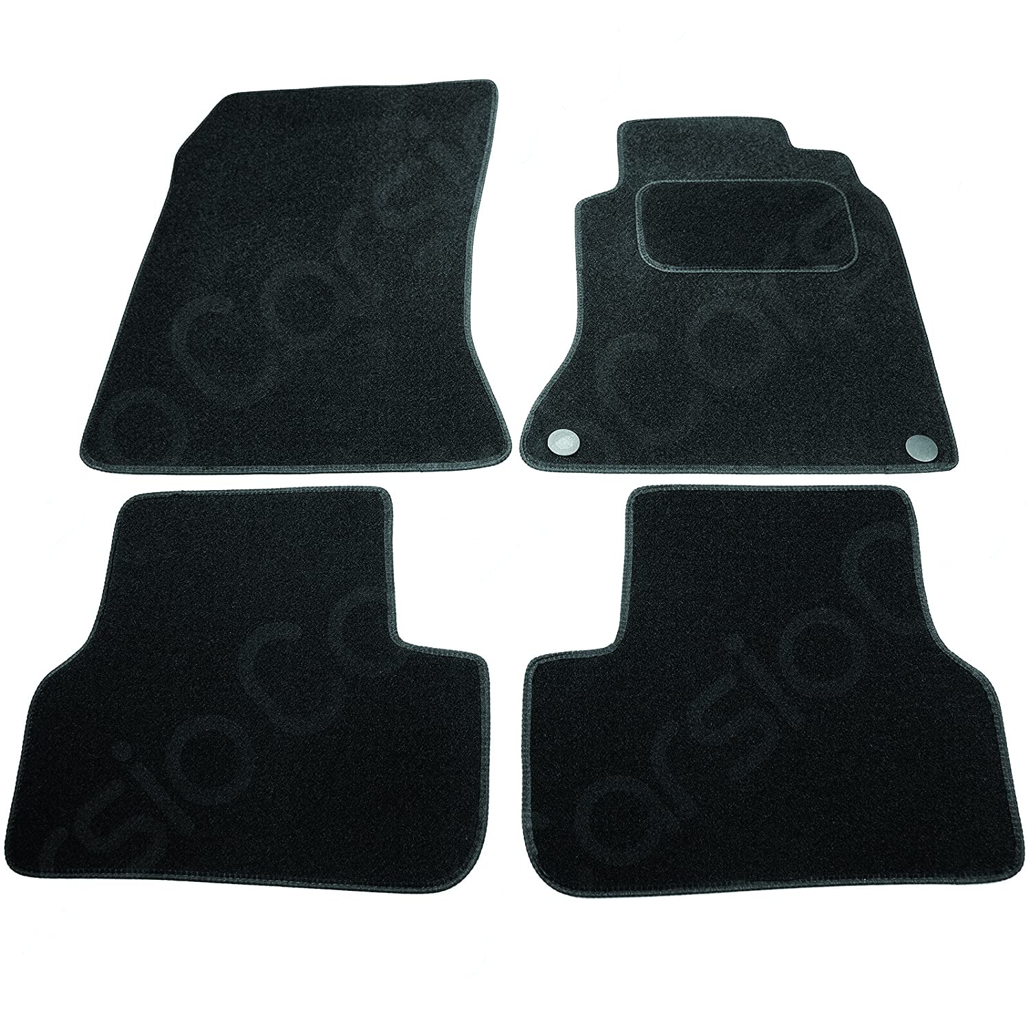 Carsio Carpet Car Mats For Mercedes B Class 2012 2018 4 Piece Set Tailored Fit Floor Mat Complete Accessory Black Custom Fitted - All Weather, Anti-Slip Backing & Black Trim