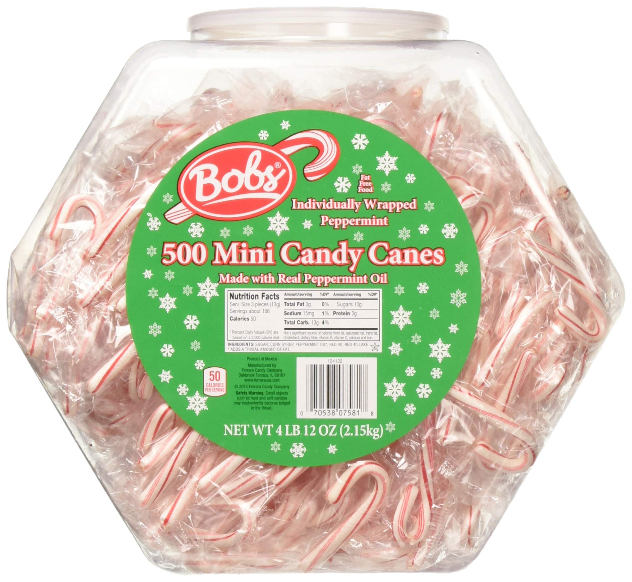 Brachs 280 Peppermint Mini Candy Canes 43oz Hard Candy