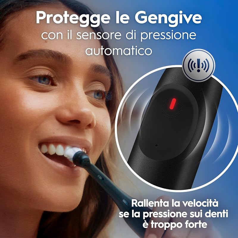 iO 2 Spazzolino Elettrico, con 1 Testina di Ricambio, Nero