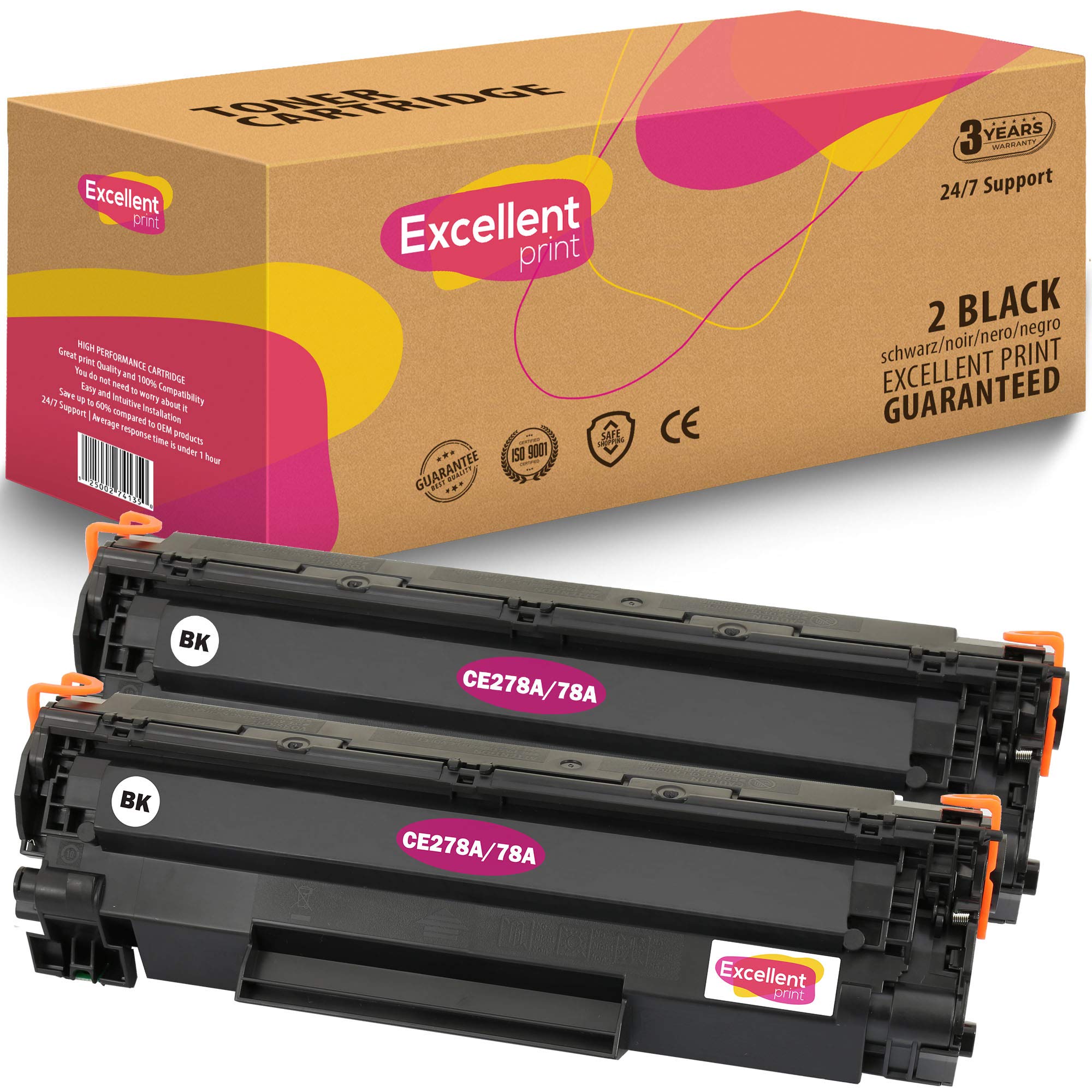 Excellent Print CE278A 78A Compatible Toner cartridge for HP LaserJet Pro MFP M1536dnf P1566 P1606