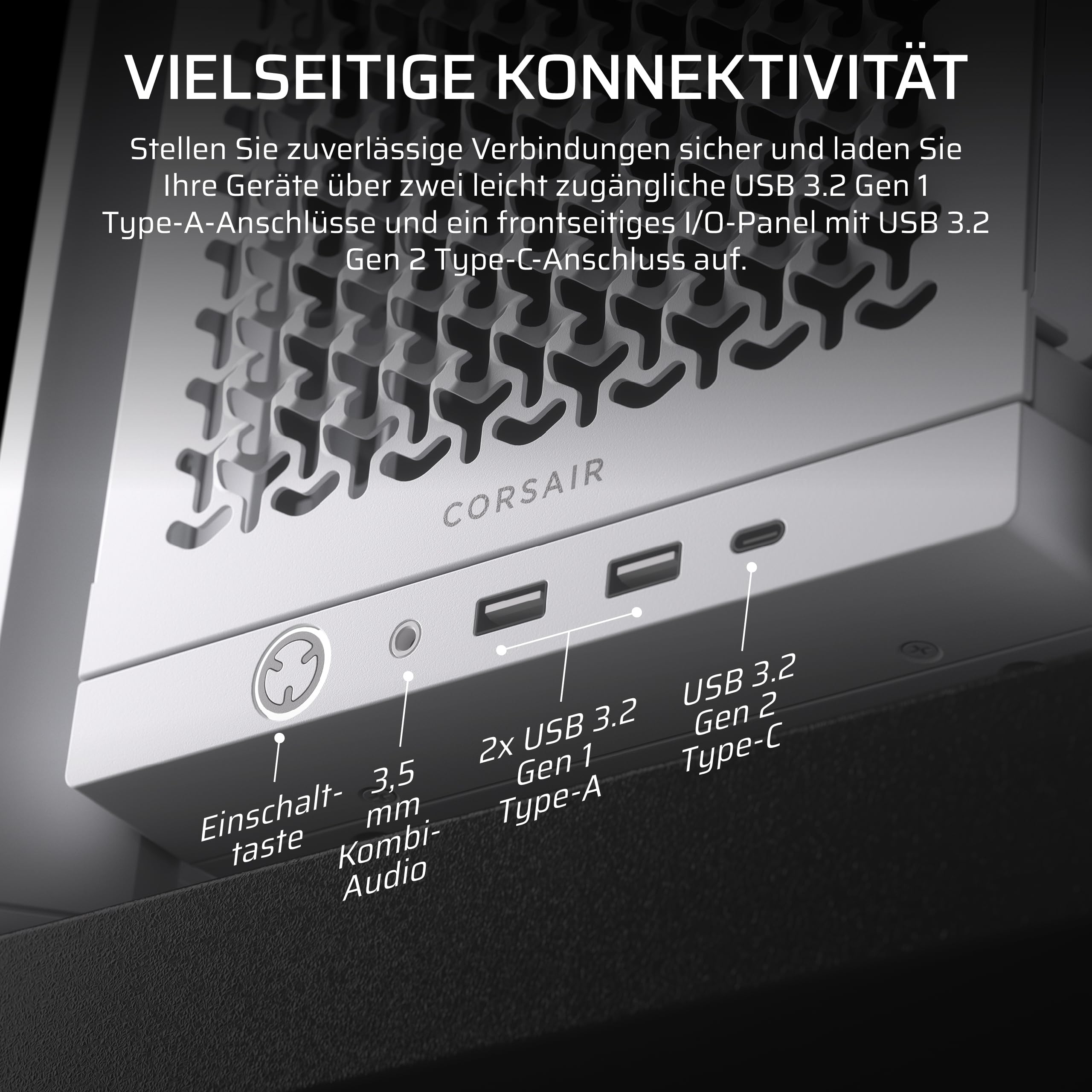 CORSAIR Frame 4000D Modulares Mid-Tower ATX PC-Gehäuse – Hoher Luftstrom, InfiniRail™ Ventilator-Montagesystem, ASUS BTF, MSI Project Zero, Gigabyte Project Stealth – Weiß 7