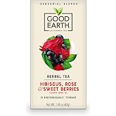 Good Earth Sensorials Hibiscus, Rose &amp; Sweet Berries Herbal Tea 15 ct Box