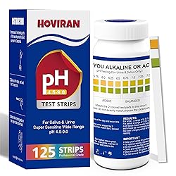 pH Test Strips for Saliva & Urine, 125 Urine Test