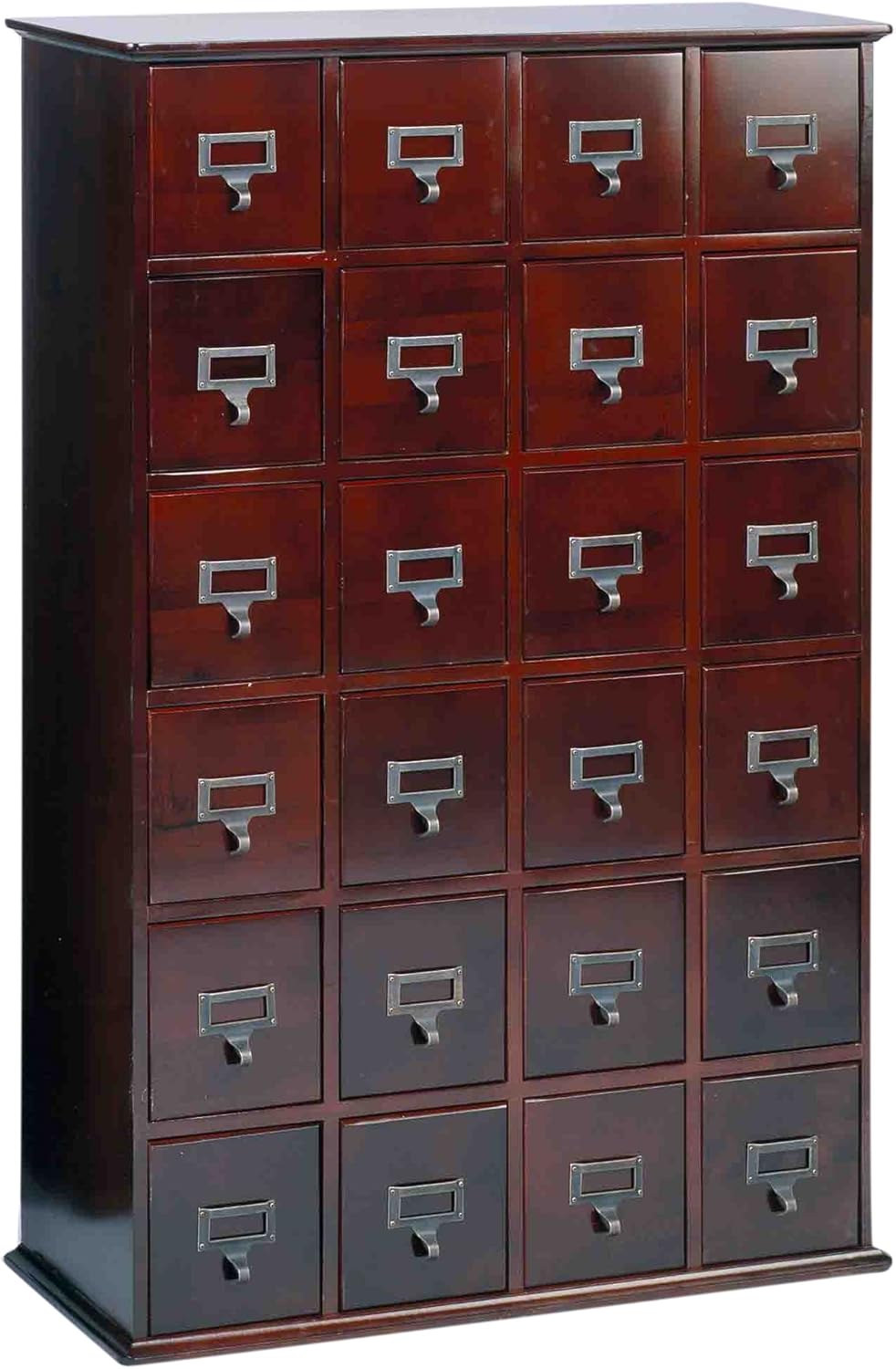 Amazon Com Leslie Dame Solid Oak Library Card File Media Cabinet