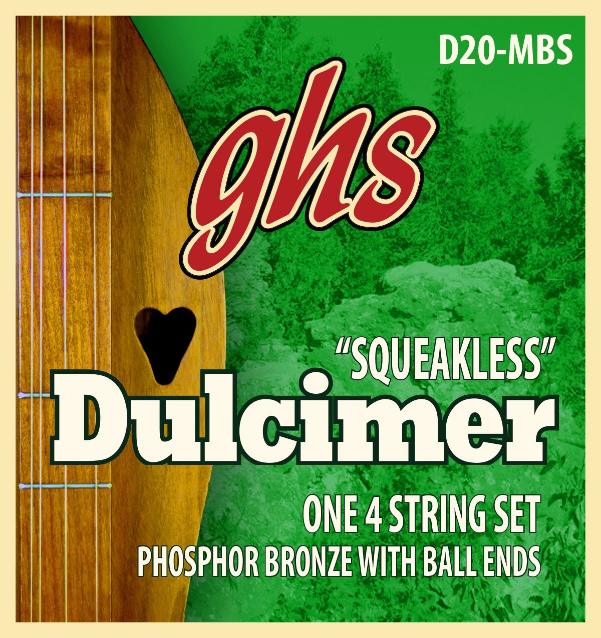 ghs D 20 MBS Dulcimer Mixolydian Tunning Squeakless String