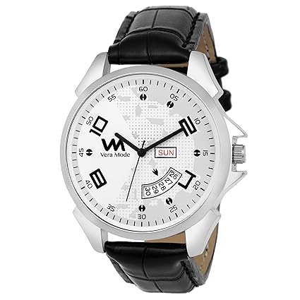 Mens Timewear White Dial Watch Broadway Collection Quartz Analog Piece
