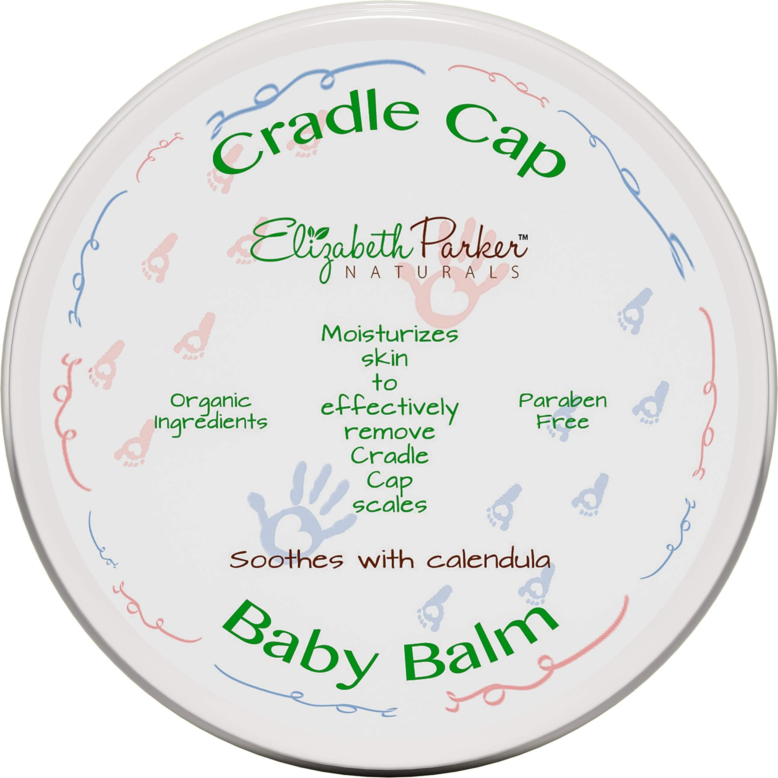 Organic Cradle Cap Baby Balm Dry Scalp Treatment With Manuka Honey - Calendula Oil - Beeswax - Infant Seborrheic Dermatitis - Baby Eczema Relief - Itch and Rash Cream - Paraben Free (2 oz)