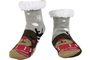 BenSorts Kids Slipper Socks Girls Boys Warm Fuzzy Fleece Christmas Socks Gift Stocking Stuffers