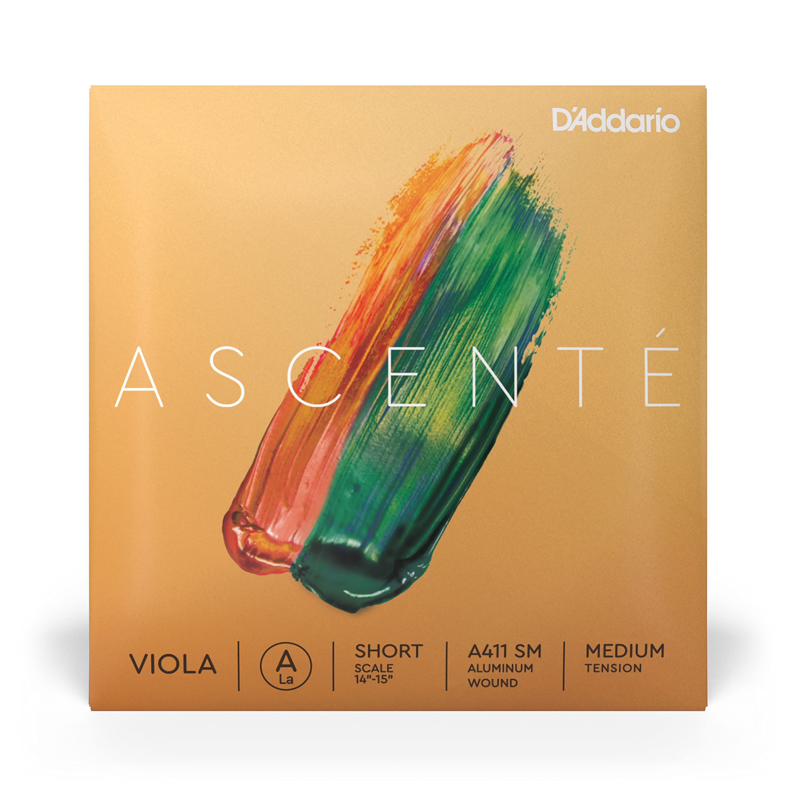 D'Addario Ascenté Viola Strings - A411 SM - Medium Tension - A String - Short Scale