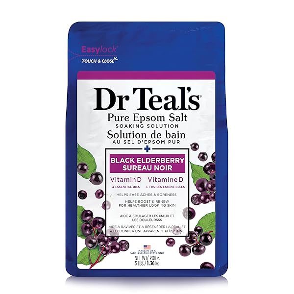 DR TEAL’S SALT SOAK WITH PURE EPSOM SALT,...