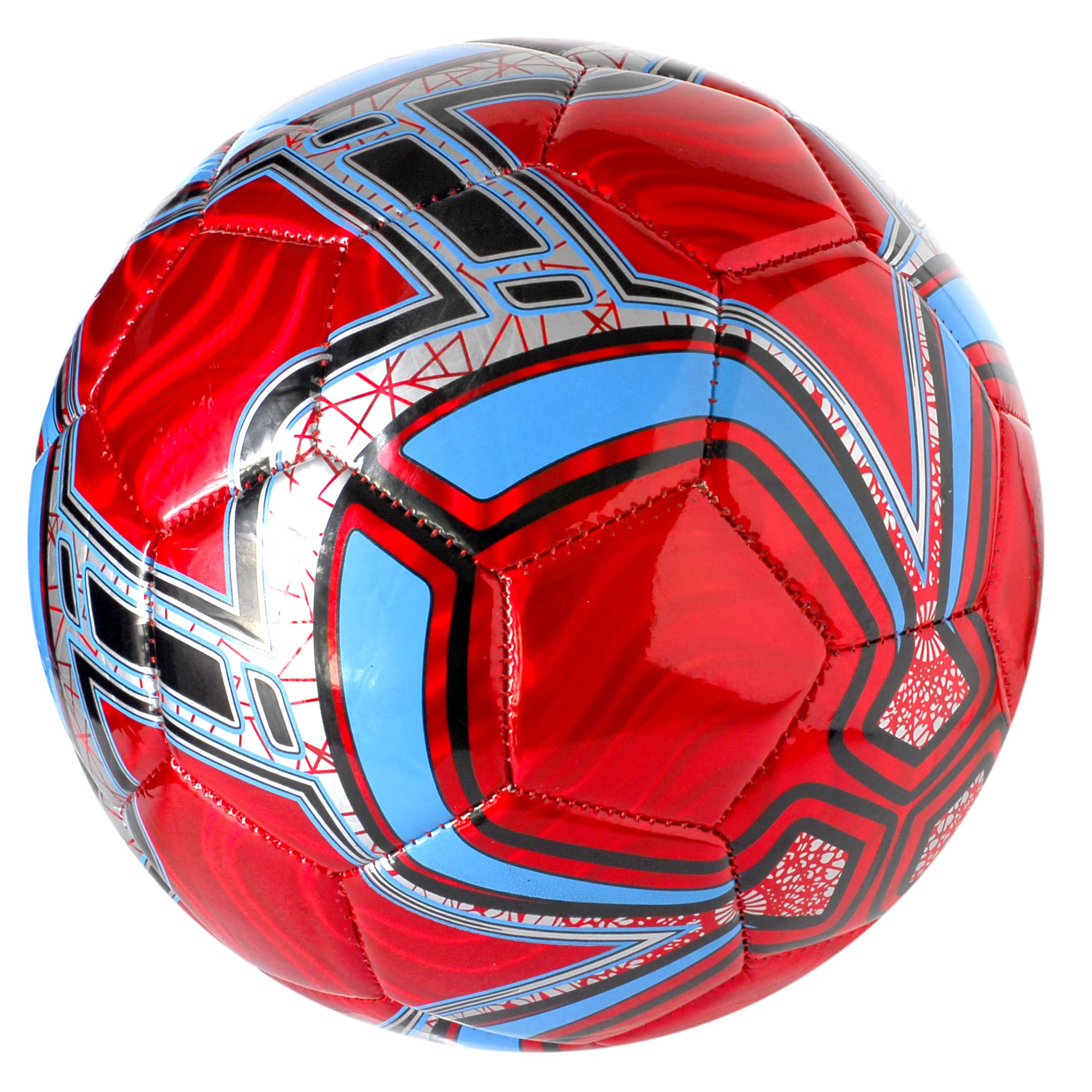 Training Soccer Ball Or Match Size 5 Glossy (dominant color: Red)