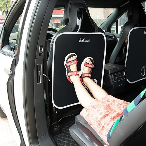 Car Seat Protector- Kick Mats Seat Organizer Backseat Organizer