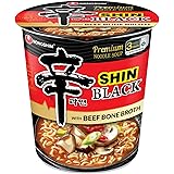 Nongshim Shin Black Noodle Soup, Spicy, 3.5 Ounce (Pack of 6)