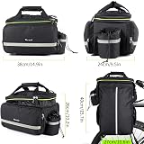WESTGIRL 35L Bike Pannier Bags Waterproof Rear Rack Trunk Bag with Rain Cover view 5
