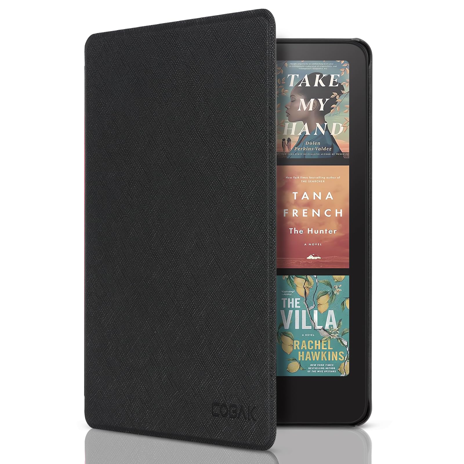 CoBak Case for All-New 7" Kindle Paperwhite(12th generation–2024)/Colorsoft Signature Edition(1st gen–2024)/Signature Edition(12th gen–2024) - PU Leather Cover with Auto Sleep/Wake, Black