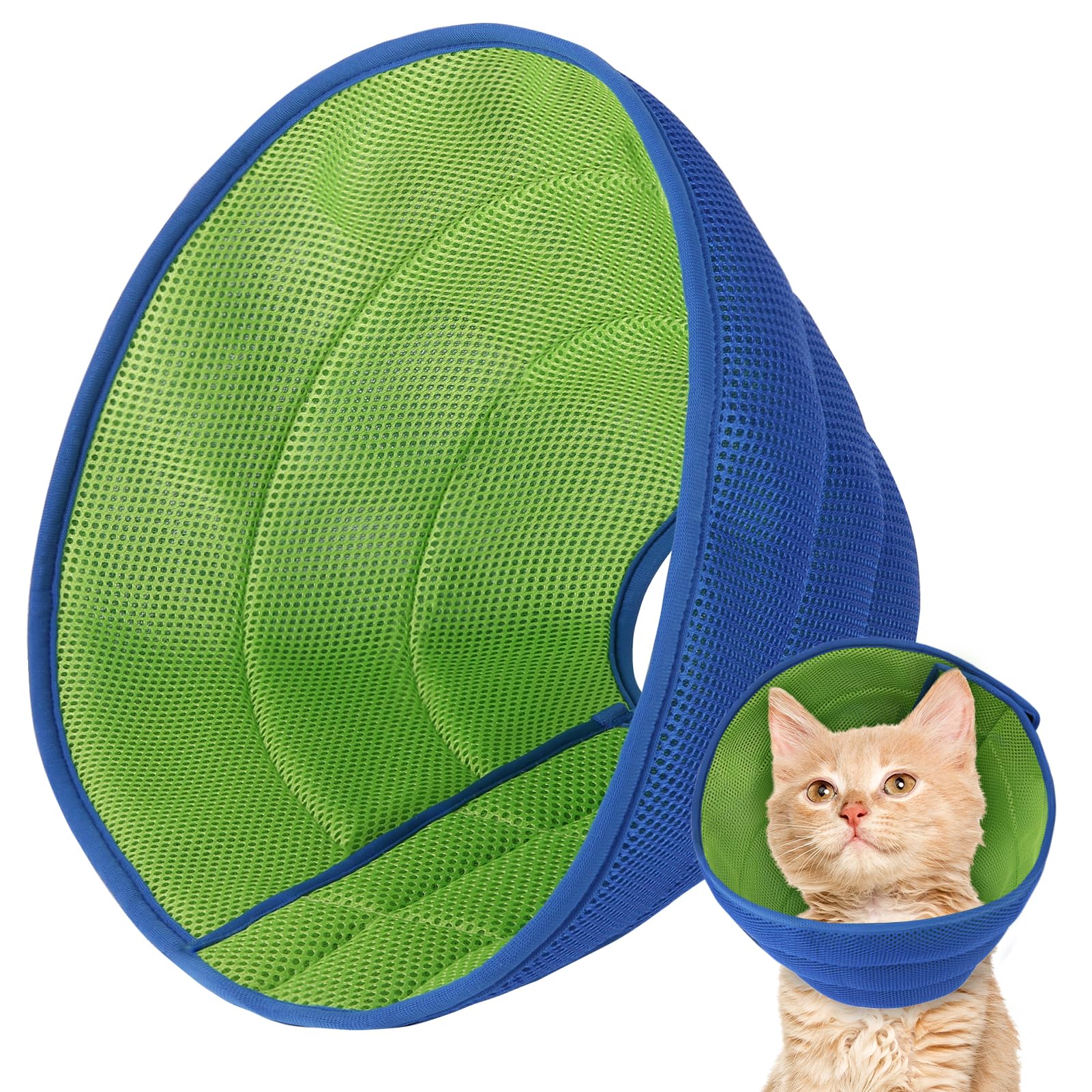 Photo 1 of Soft Dog Cone Collar Alternative Small Dogs/Cat, E Cones for Puppy/Kitten to Stop Licking After Surgery, Neuter Recovery Ecollars of Shame Alternatives, Comfortable Paws Comfy Elizabethan Collars