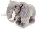 Zappi Co Plush Elephant - Soft Cuddly Safari Toy for Kids 36cm view 5
