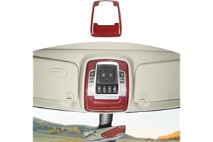 JOSHELA for RAM Overhead Console Panel Trim Cover Fit for RAM 2018-Present Red Carbon Fiber Interior Accessories 2pcs