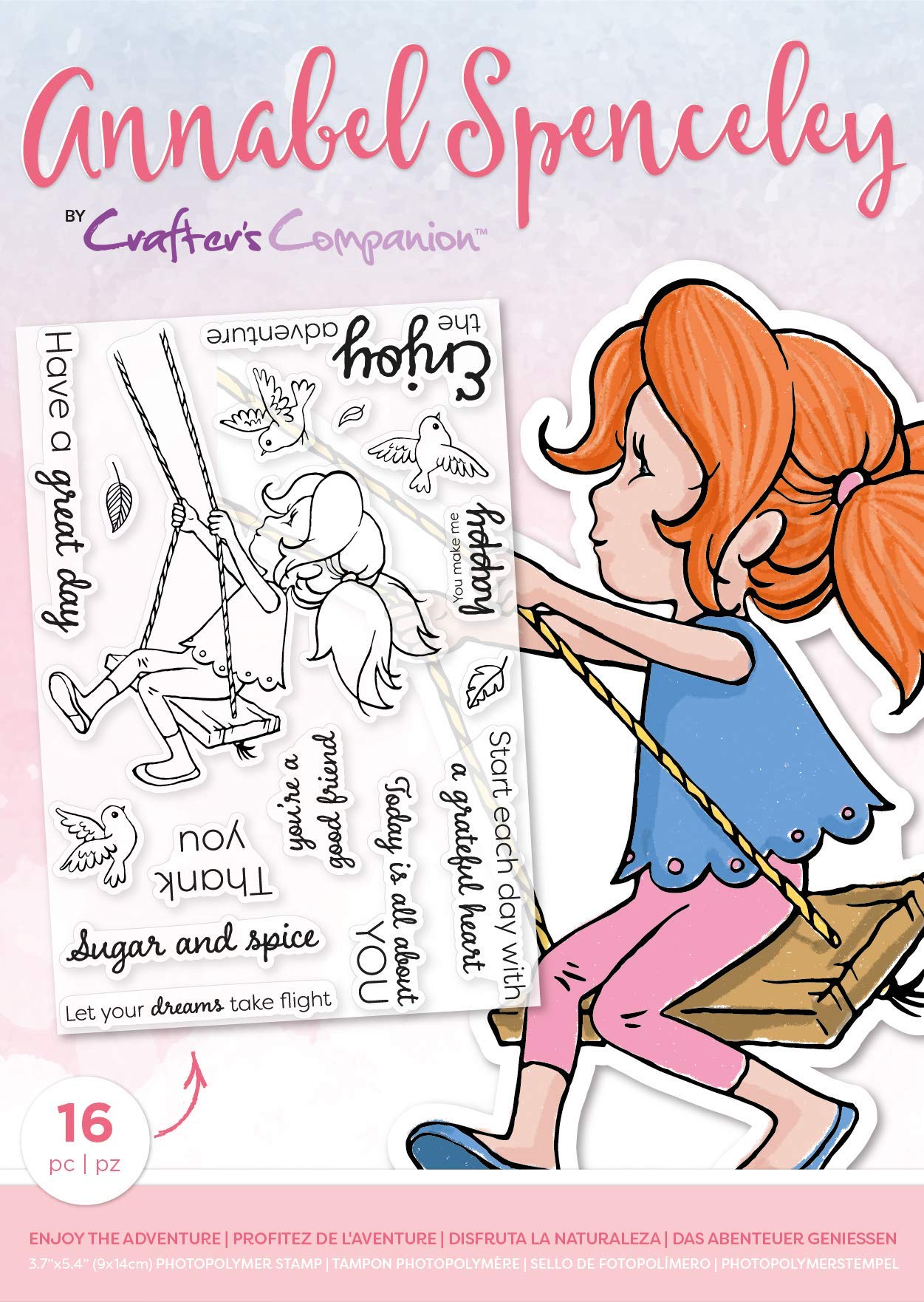 Annabel Spenceley Photopolymer Stamp-Born to Shop, One Size,AS-STP-BORNTS