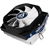 ARCTIC Alpine 64 Plus - 92mm Low Noise CPU Cooler for AMD AM4 Sockets with Vibration Absorption Fan Holder, PWM Fan, Quick & Easy Installation