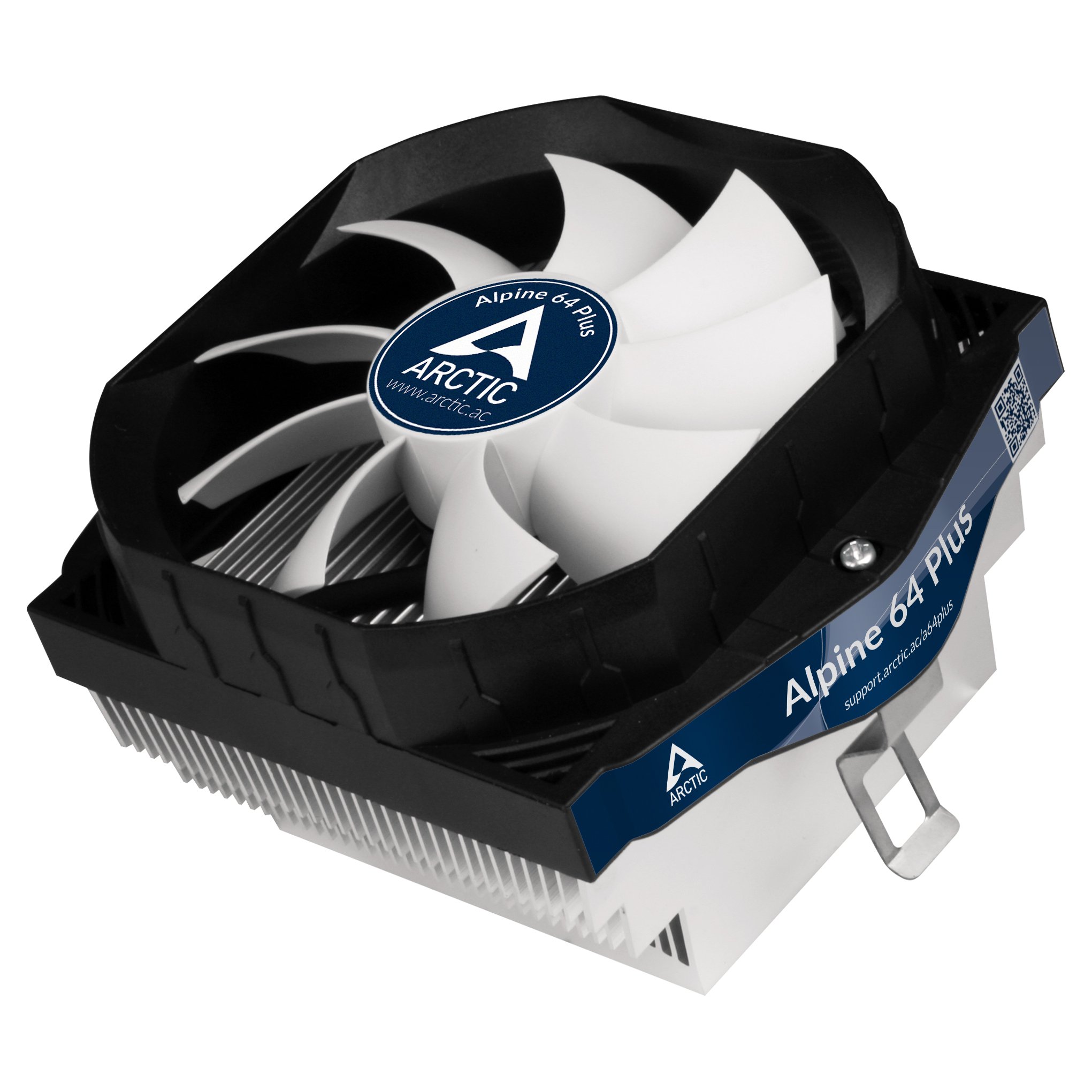 ARCTIC Alpine 64 Plus 90 Watts Low Noise CPU Cooler for AMD AM4 Sockets with Patented Fan