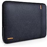 Tomtoc 360&deg; Protective Laptop Sleeve for 13 - 13.3 inch MacBook Air | MacBook Pro Retina Late 2012 - Early 2016 | 12.9 Inch iPad Pro 2017, Shockproof, Spill-Resistant, Black Blue