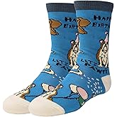ooohyeah Kid's Novelty Cute Animals Crew Socks, Funny Crazy Silly Cool Casual Dress Socks for Boy and Girl, Size 1-5