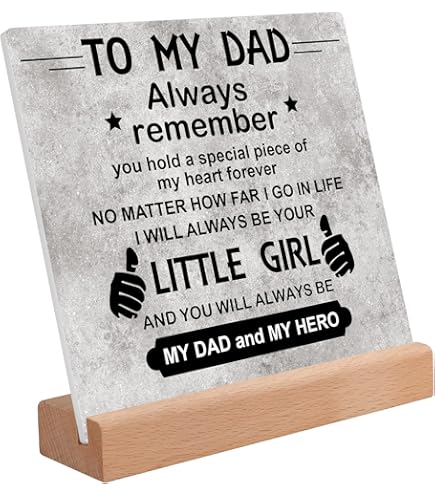 Acrílico Personalizado Divertido Placa Acrílica Con Mensaje Para Papá - Regalo Divertido Día Del Padre O Cumpleaños Placa Texto Divertido