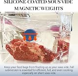 TonGass Sous Vide Magnetical Weights 8-Pack Silicone-Coated view 3