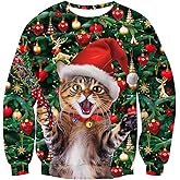 RAISEVERN Christmas Sweatshirt for Men Women Funny Pullover Xmas Top