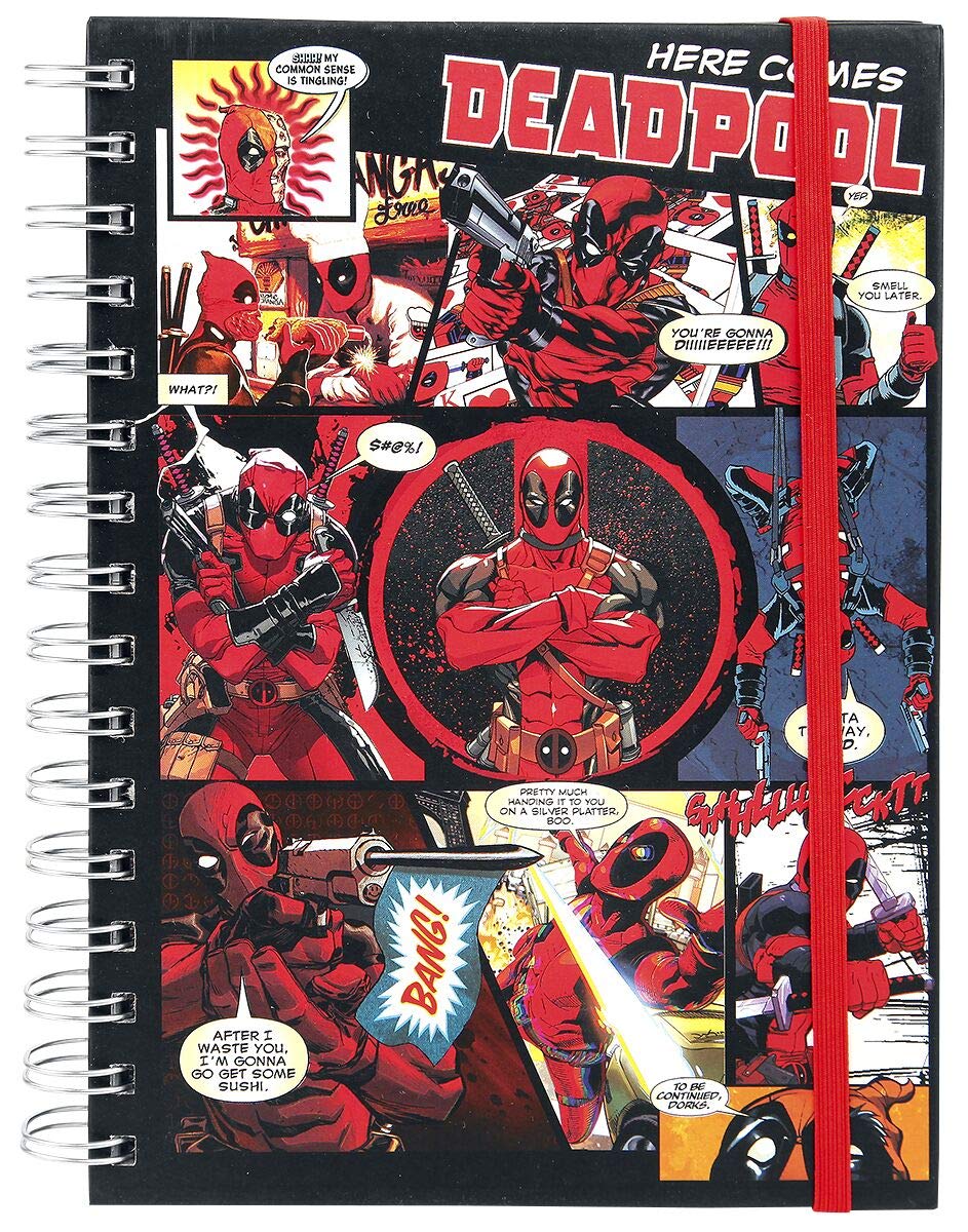 Deadpool Pyramid International Here Comes A5 Notebook
