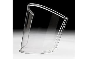 3M Versaflo Premium Visor M-927/37324(AAD), Clear, Pack of 5, Polycarbonate, Scratch and Chemical Resistant
