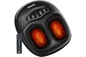 CuPiLo FSA Foot Massager with Heat and Remote - HSA Eligible, Feet Massager for Plantar Fasciitis & Neuropathy, Shiatsu Deep Kneading for Foot Pain Relief, Gifts for Mom Dad, Fits Up to Size 13