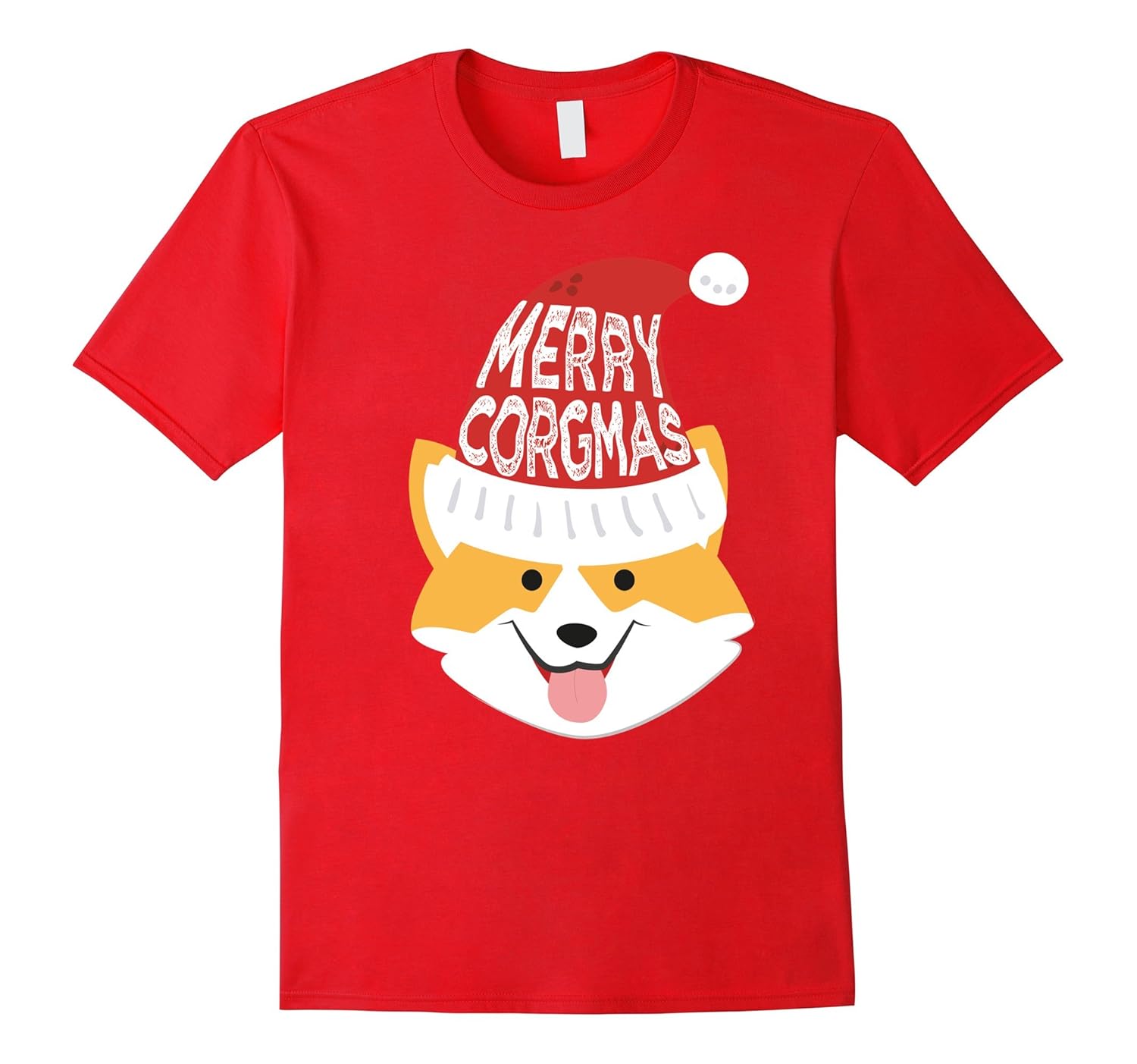 Merry Corgmas Christmas T-Shirt Corgi Lovers Gift Welsh Xmas-ANZ