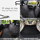SHINE HAI Dog Car Seat Cover Waterproof Nonslip Hammock Black 54 x 58 view 7