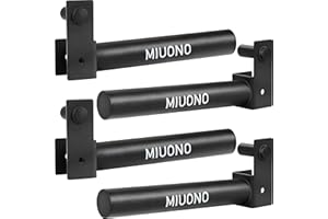 MIUONO Weight Plate Holder, Weight Plate Rack Storage for 2X2 Power Rack Attachments, Extended Version Hang More 2" Weight Plates