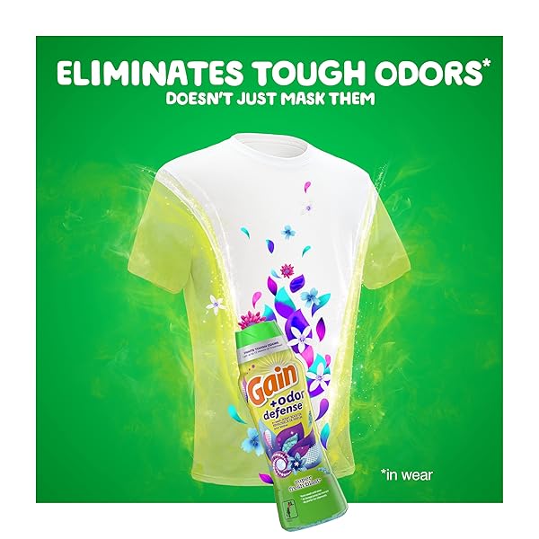 GAIN + ODOR DEFENSE IN-WASH SCENT BOOSTER, SUPER FRESH BLAST SCENT, 18.2 OZ, HE COMPATIBLE