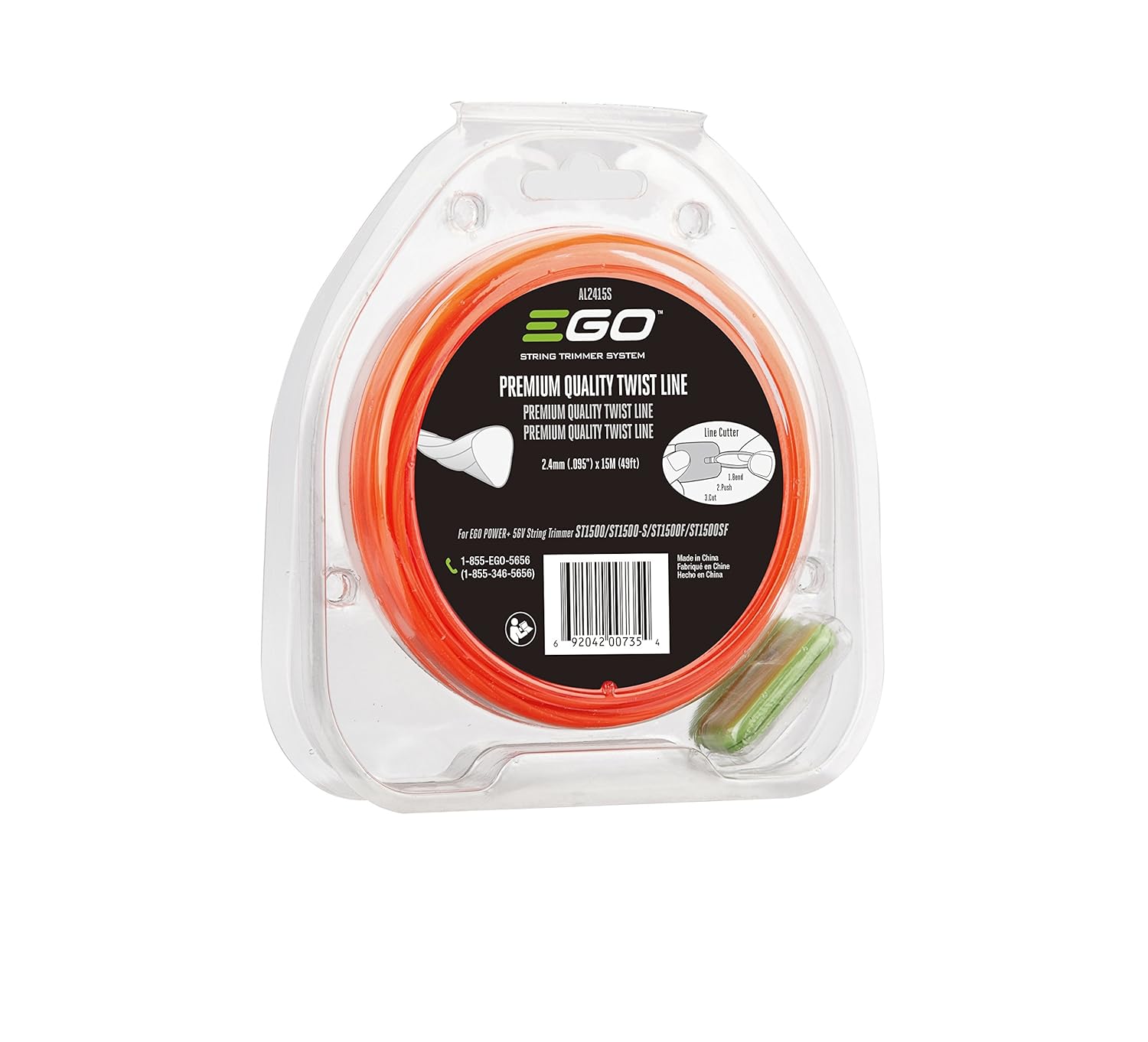EGO Power 56V String Trimmer Models ST1500/S/F/SF AL2415S 15M 2.4mm