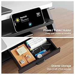Dual Monitor Stand Riser,LED 2-Tier 39.3 Inch