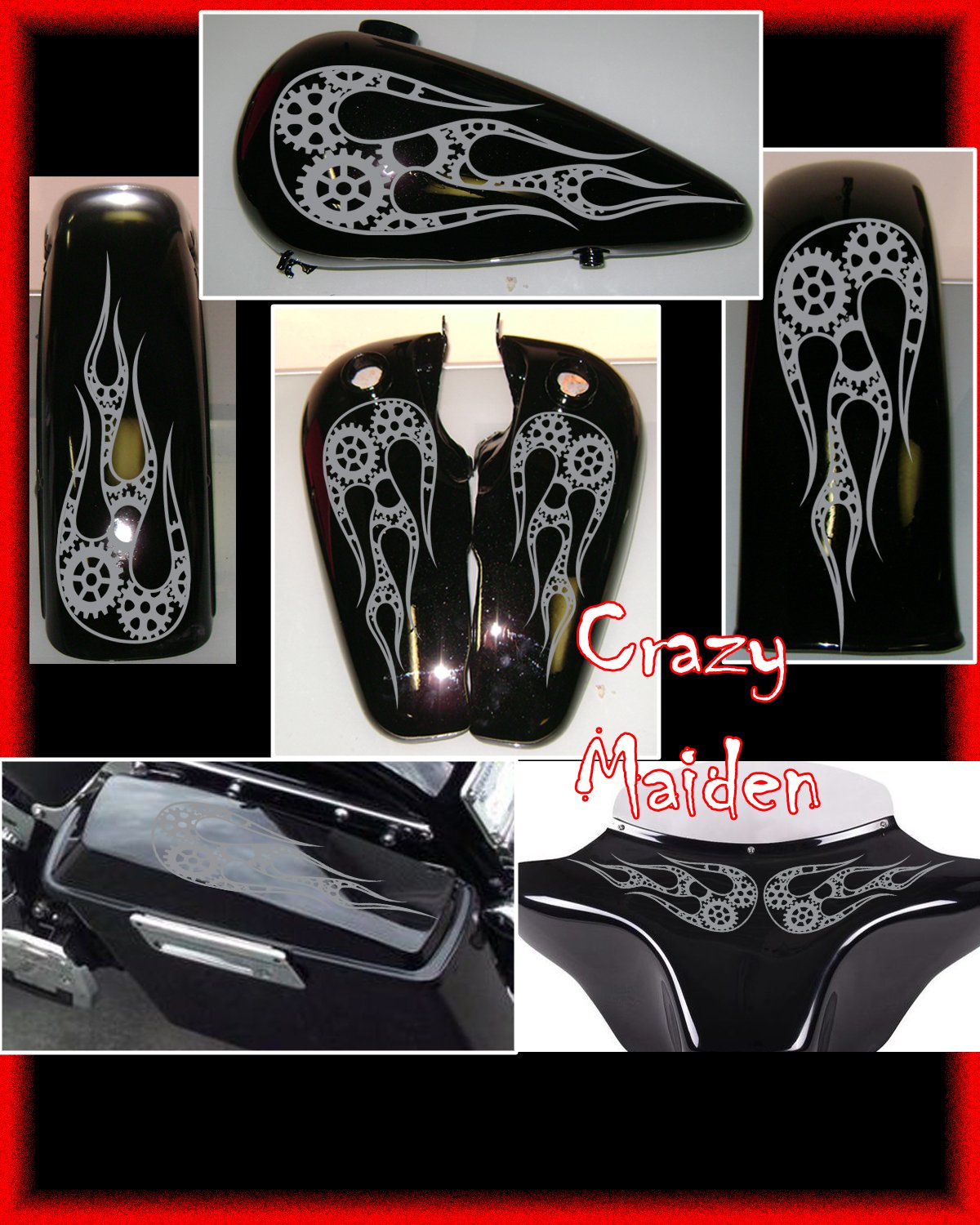 Motorcycle Gas Tank Decals Graphics FerisGraphics