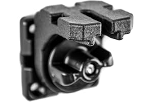 YAKATTACK Yak Attack GridLoc MightyMount with 90° Adapter | Vertical Mount Base for VISICarbon Pro, PanFish Pro & LockNLoad Accessories | Fits BlackPak Pro GridLoc Platform & Kayak Installs | Made in USA