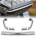 VEISUTOR King Tour-Pak Tail Lamp Trim Bar for Ultra Limited 14-23, Chromed Split Tour-Pak Rear Tail Light Trim for Harley Touring Ultra Limited Tri Electra Road Glide CVO Ultra 2014-2023 Accessories