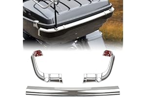 VEISUTOR King Tour-Pak Tail Lamp Trim Bar for Ultra Limited 14-23, Chromed Split Tour-Pak Rear Tail Light Trim for Harley Touring Ultra Limited Tri Electra Road Glide CVO Ultra 2014-2023 Accessories