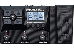 Zoom G2X Four Guitar Multi-Effects Processor with Expression Pedal, Multi-Layered IR’s, Amp Modeling, 75+ Built-in Effects, L